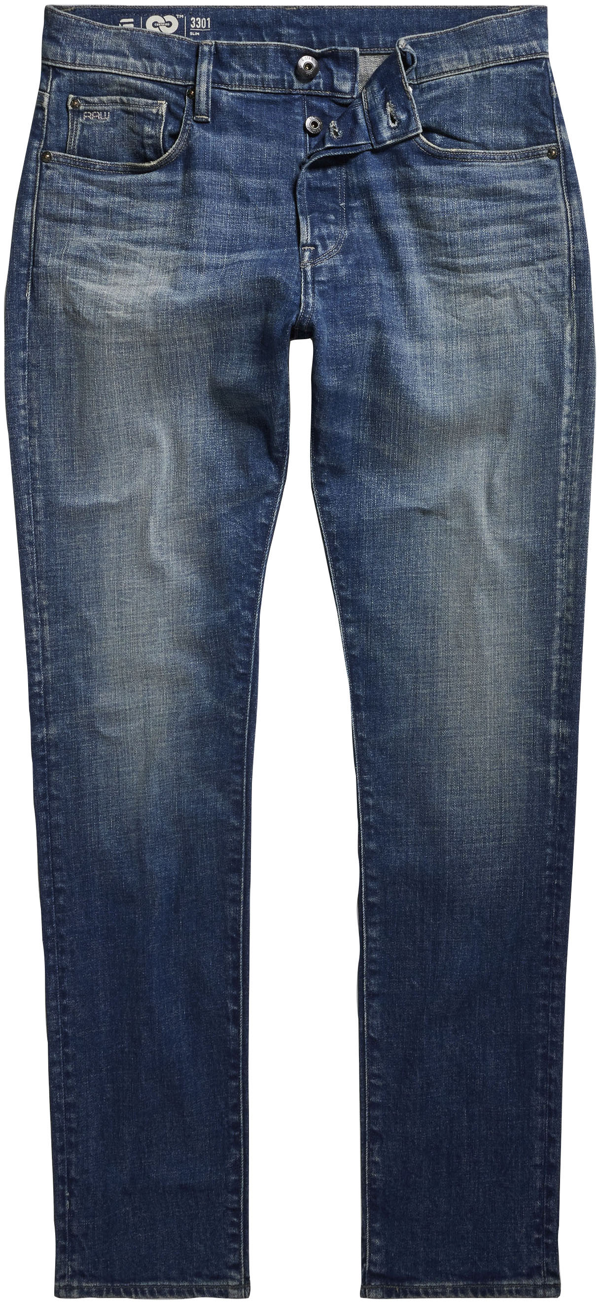 G-STAR Slim-fit-Jeans "3301 Slim", mit toller Waschung und Elasthan günstig online kaufen