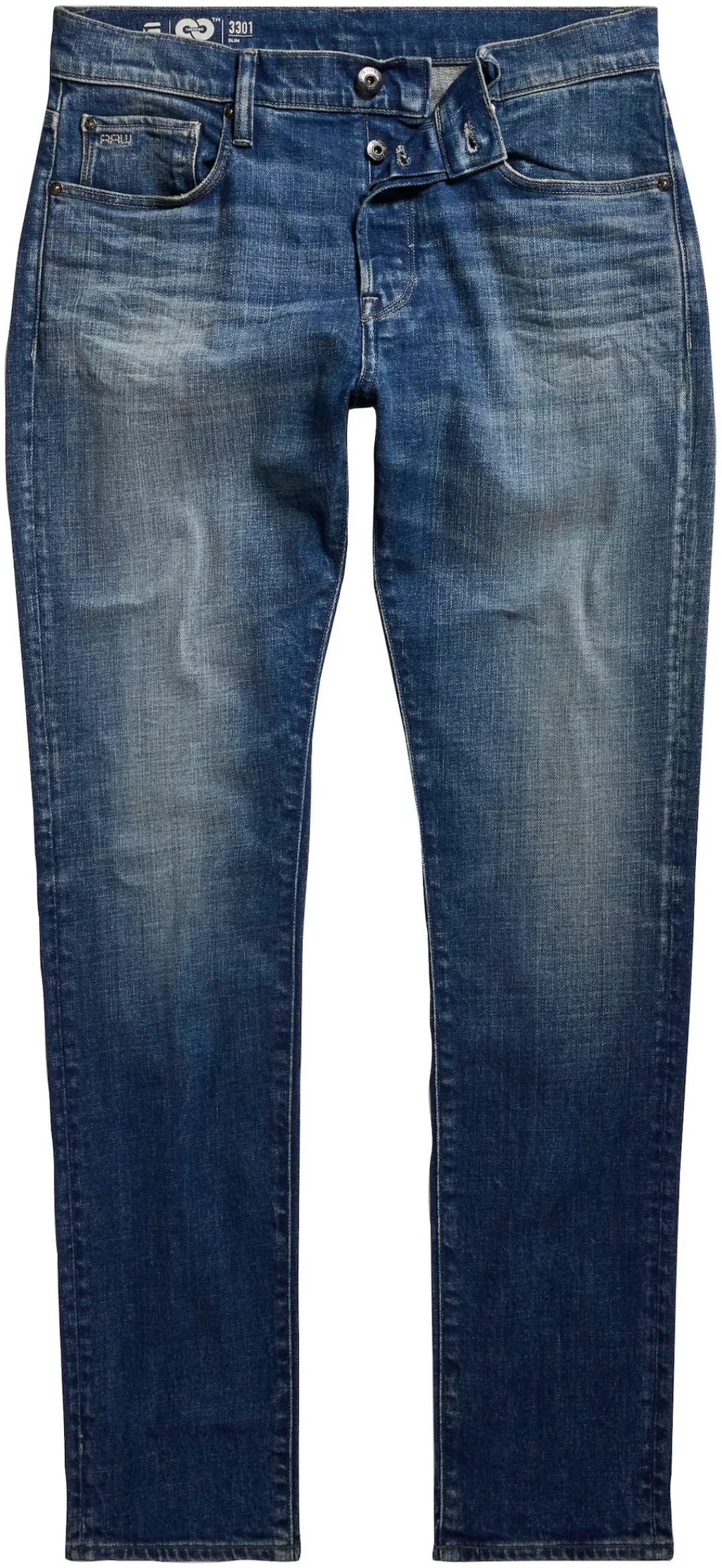 G-STAR Slim-fit-Jeans 3301 Slim mit toller Waschung und Elasthan günstig online kaufen