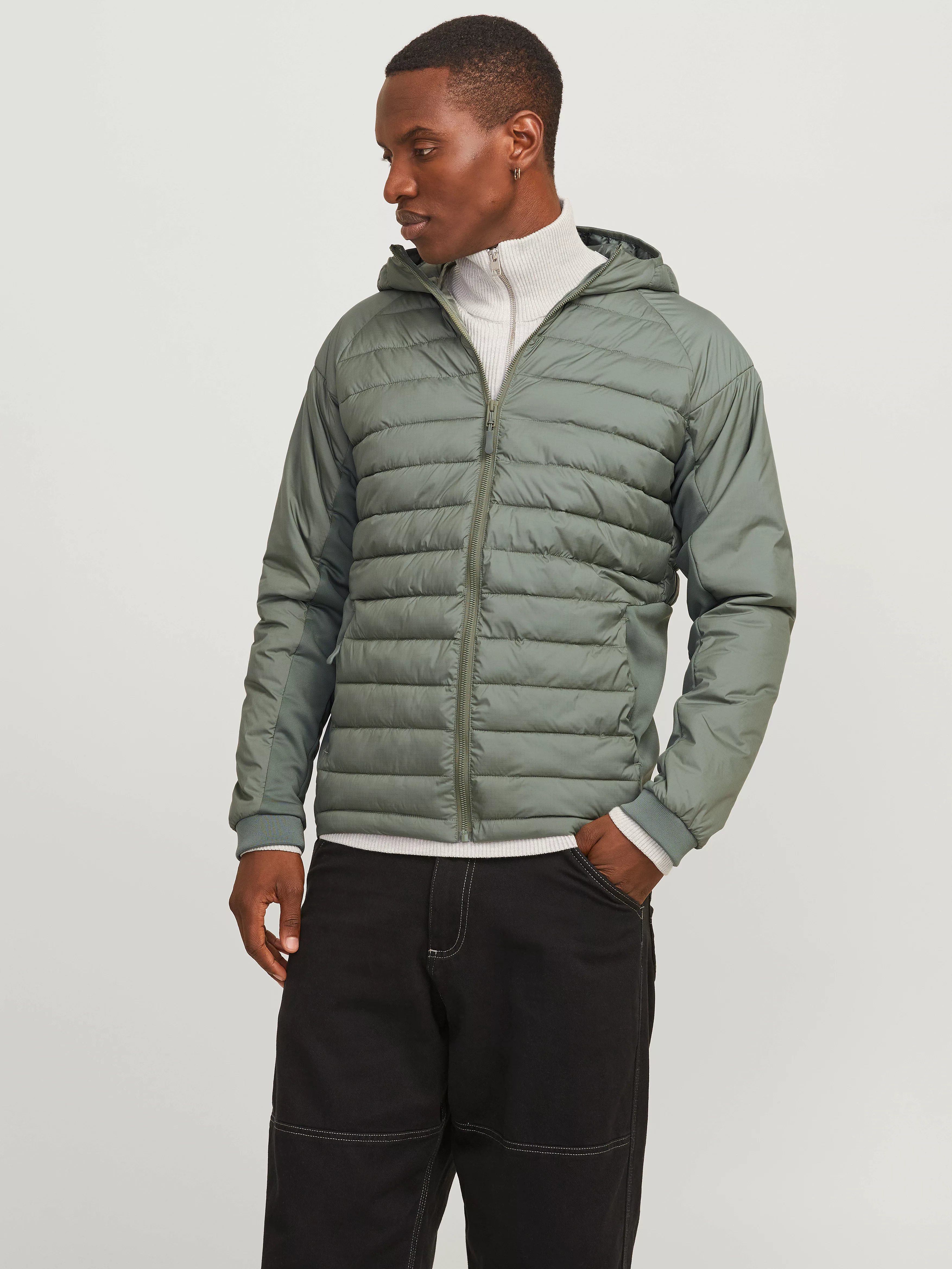 Jack & Jones Steppjacke "JJESTATE HYBRID JACKET NOOS", mit Kapuze, mit Kapu günstig online kaufen