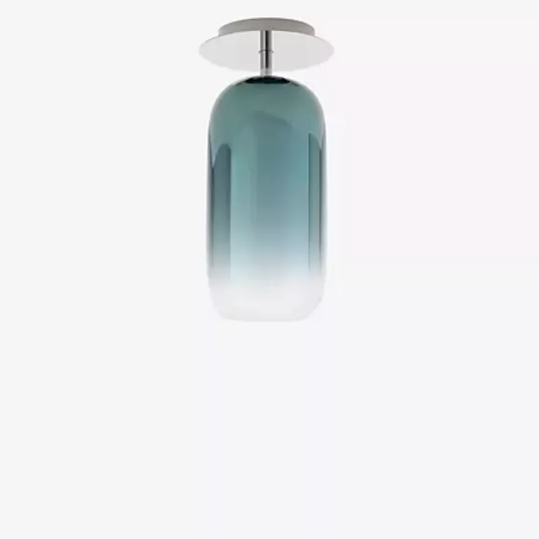 Deckenleuchte Gople Mini glas blau transparent / Glas - H 35 cm - Artemide günstig online kaufen