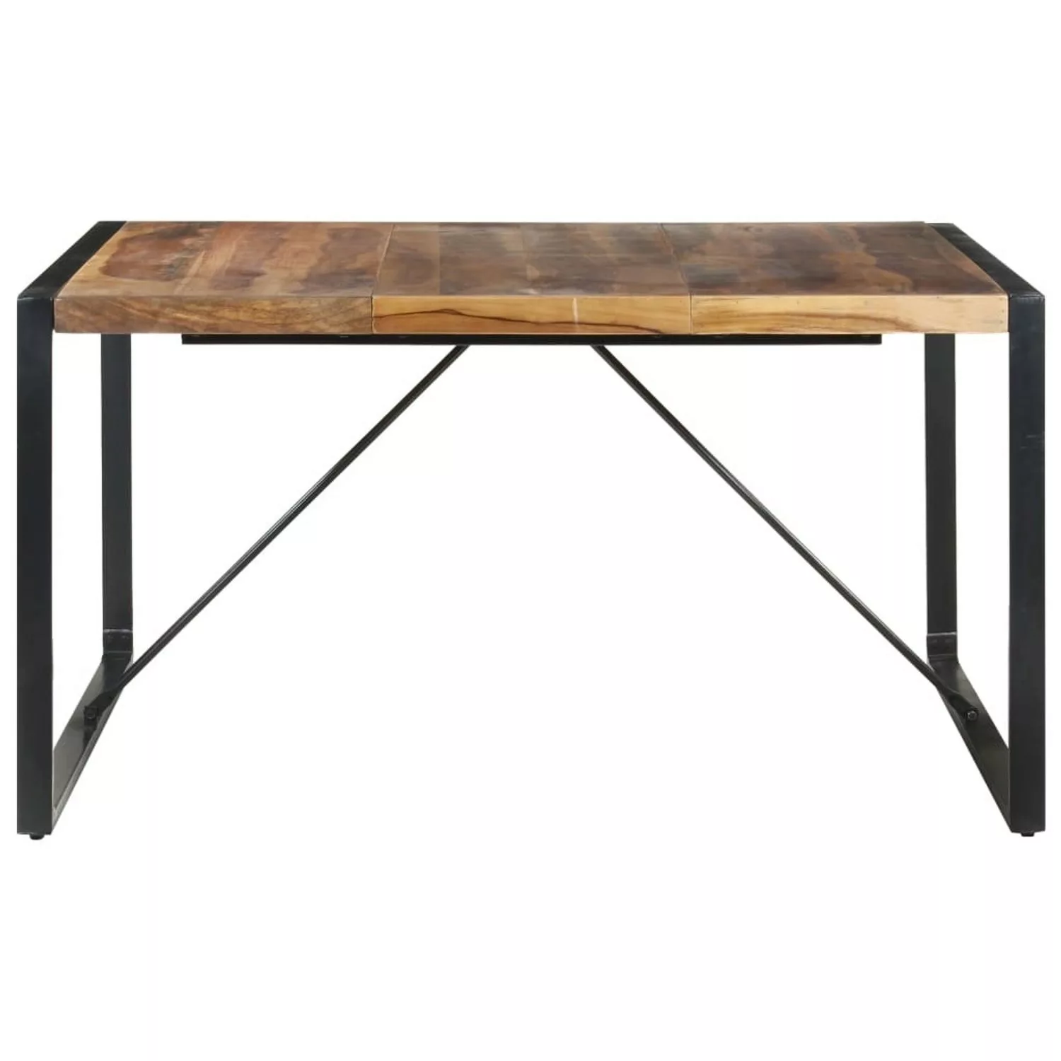 Esstisch 140x140x75 Cm Massivholz Mit Palisander-finish günstig online kaufen