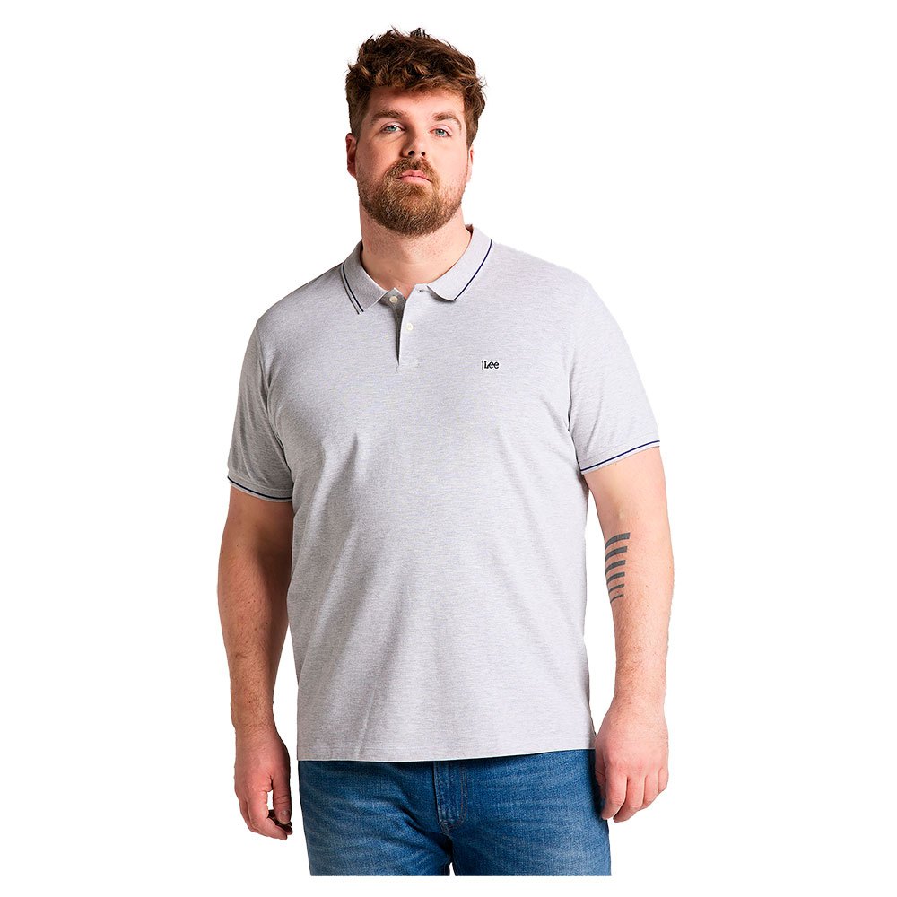 Lee Tall Kurzarm Polo XL Sharp Grey Mele günstig online kaufen