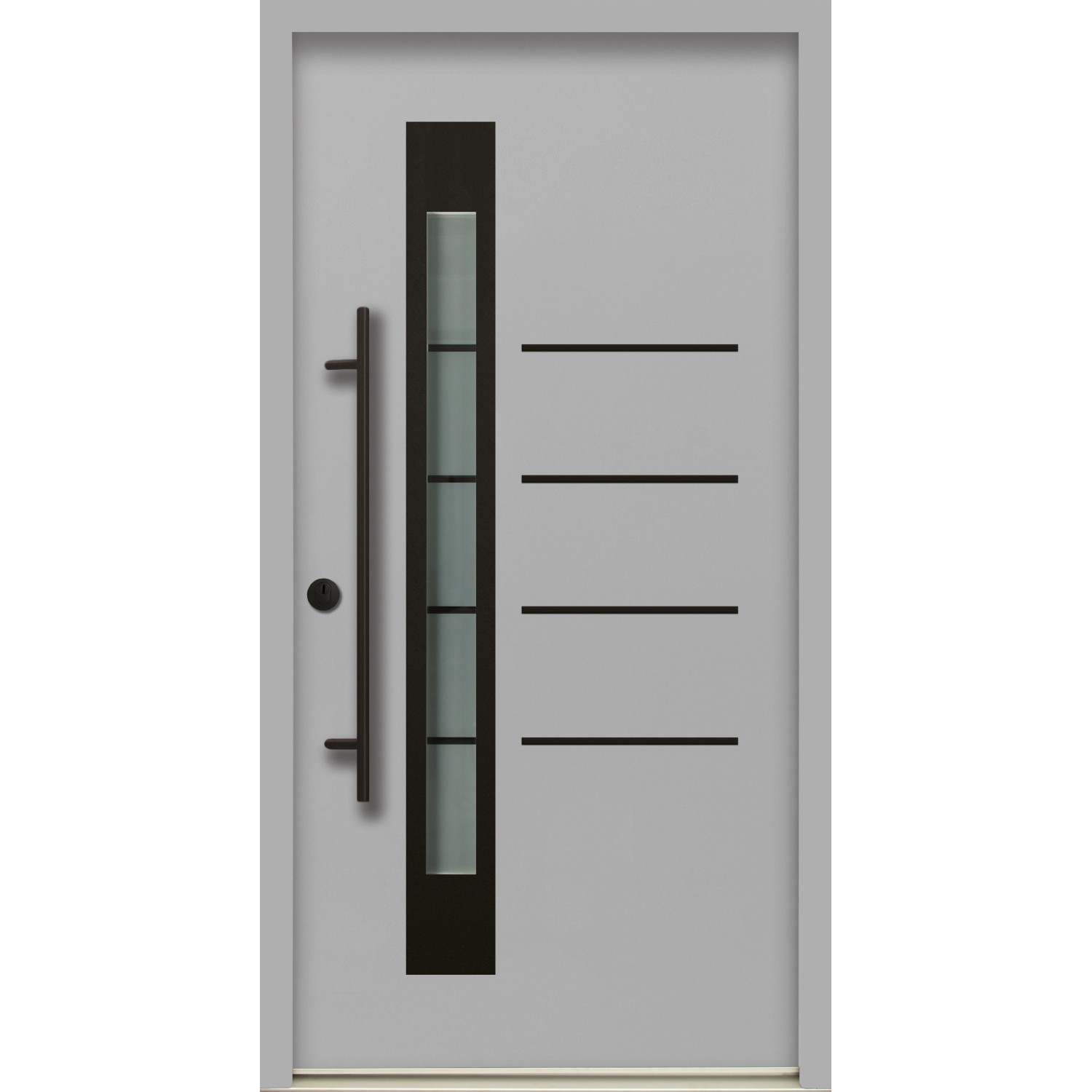 Splendoor Thermospace Sicherheits-Haustür Berlin Prime RC2 Grau 100x210 cm günstig online kaufen