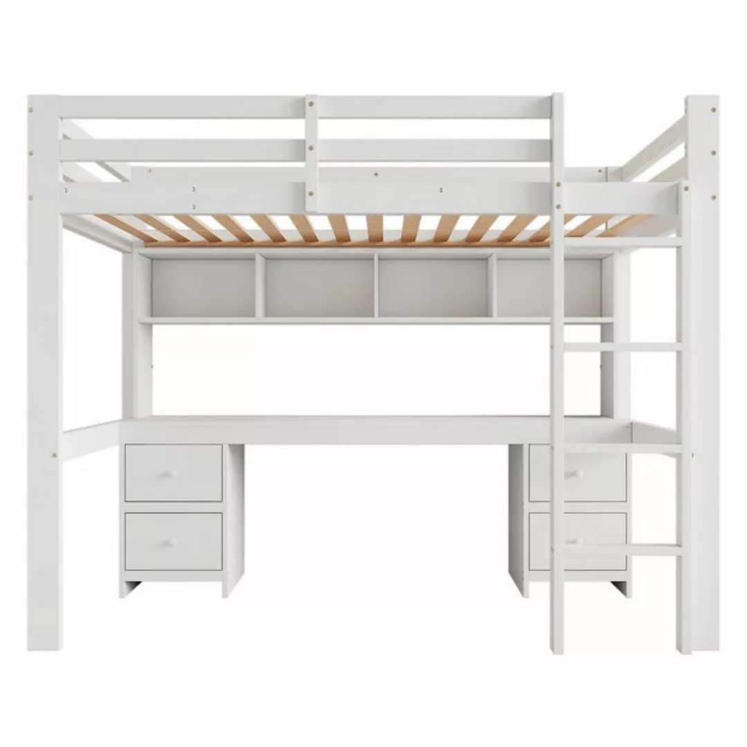 autolock Hochbett 90*200cm Hochbett, Kinderbetten,Bett oben, Tisch unten günstig online kaufen