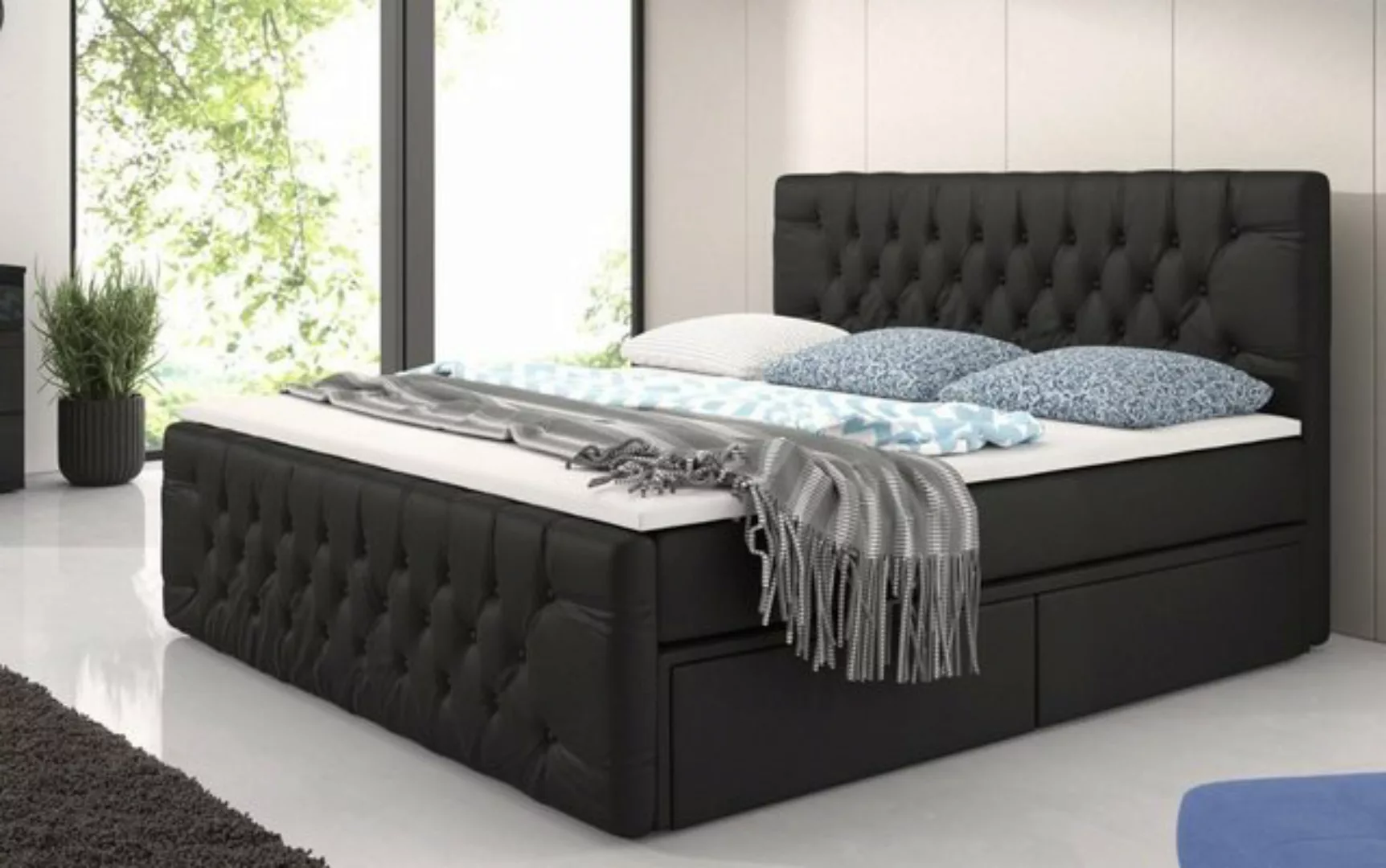 Baidani Boxspringbett Bellissimo, mit 4 Schubladen günstig online kaufen