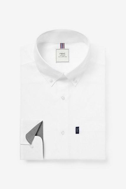 Next Langarmhemd Bügelleichtes Slim Fit Button-down-Oxfordhemd (1-tlg) günstig online kaufen