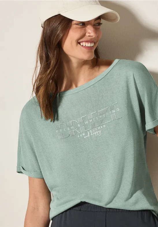 Cecil Print-Shirt, im angenehmen Materialmix günstig online kaufen