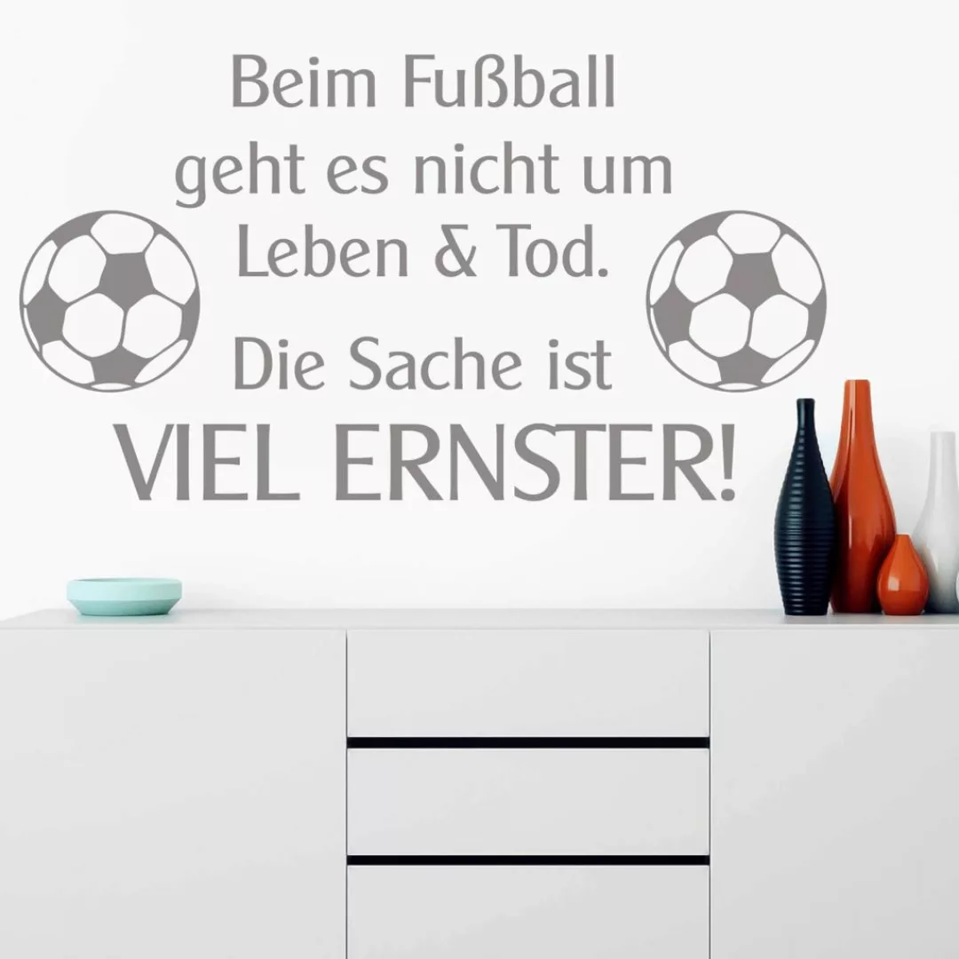 Wall-Art Wandtattoo "Aufkleber Fußball Spruch", (1 St.) günstig online kaufen