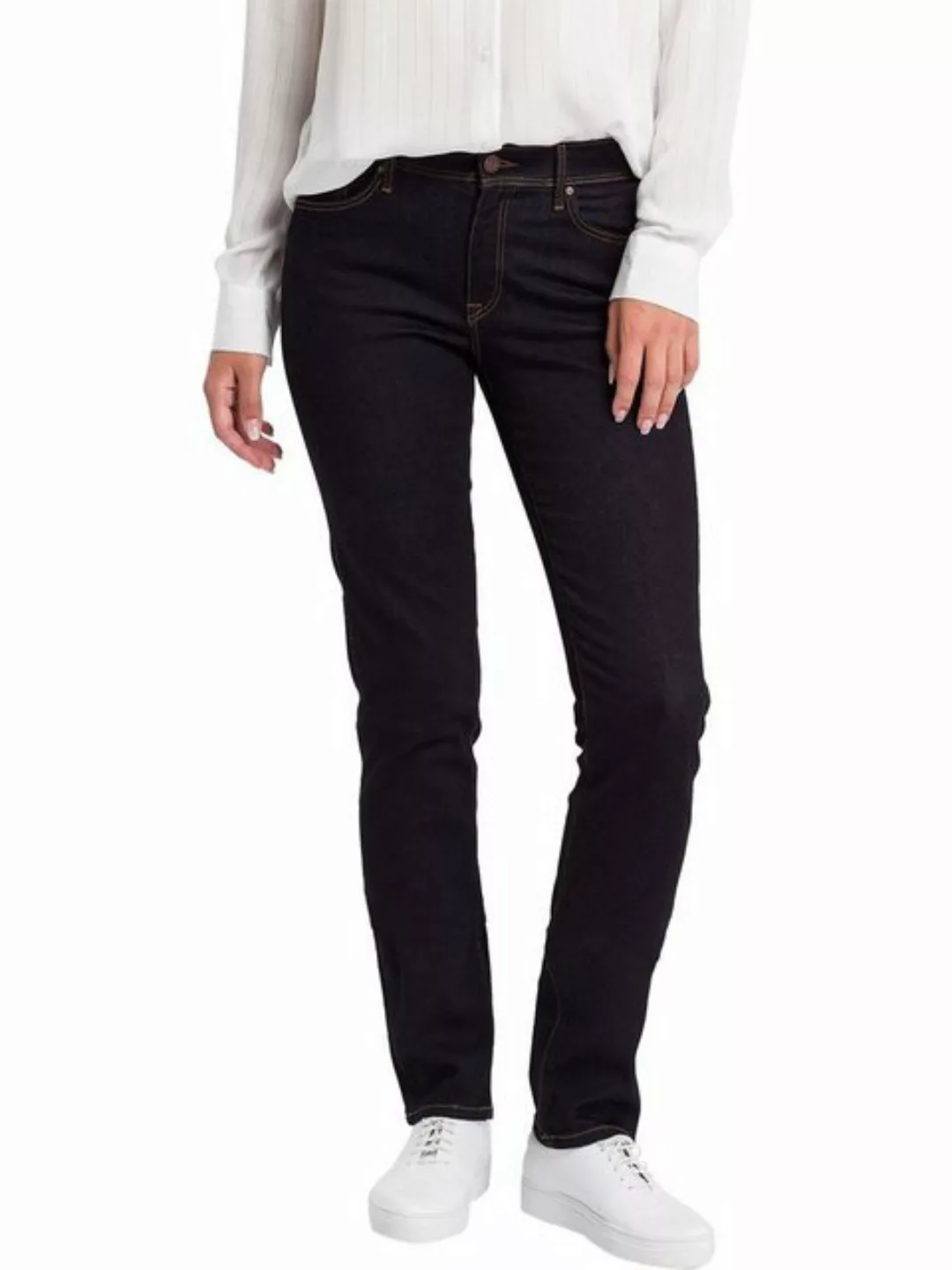 Cross Jeans Damen Jeans Anya - Slim Fit - Blau - Rinsed günstig online kaufen