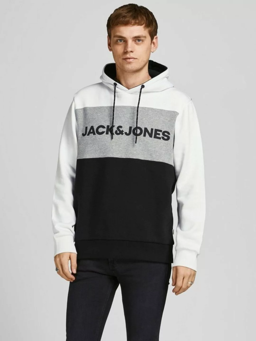 Jack & Jones Hoodie Warmer Logo Print Hoodie Sweater Pullover JJELOGO 4416 günstig online kaufen