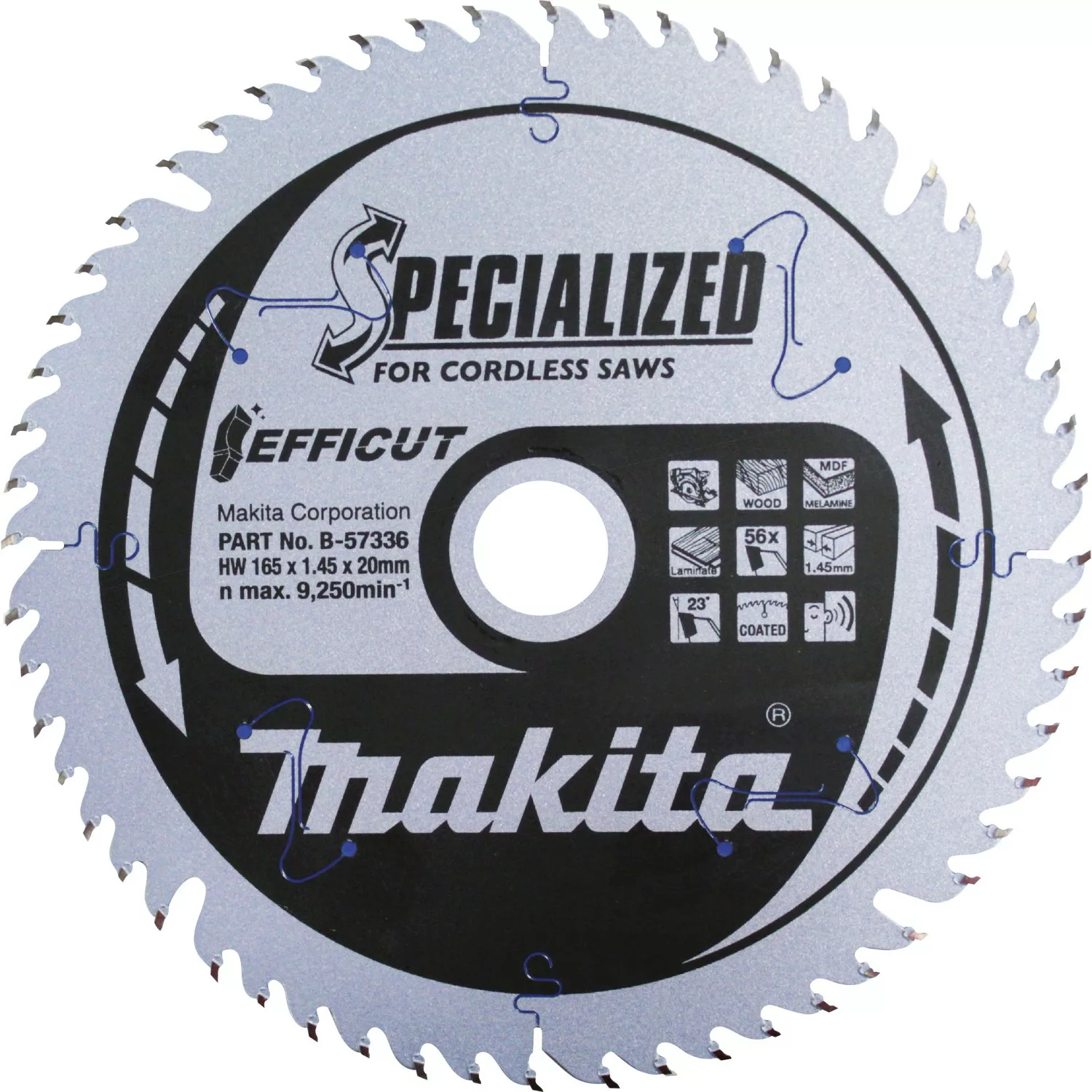 Makita Specialized Sägeblatt B-57336 Efficut 165 mm x 20 mm x 56Z günstig online kaufen