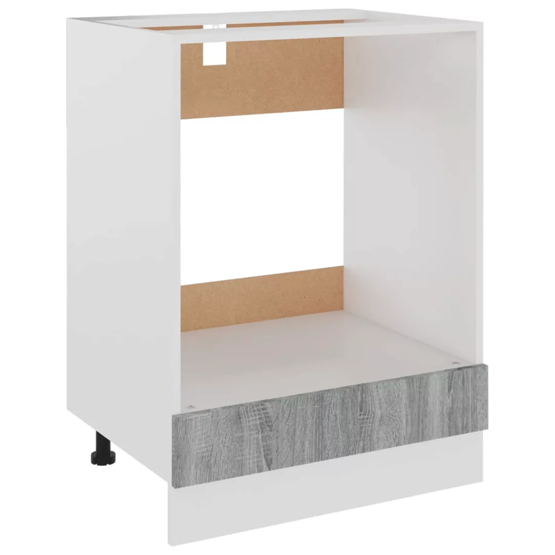 vidaXL Unterschrank Herdumbauschrank Grau Sonoma 60x46x81,5 cm Holzwerkstof günstig online kaufen