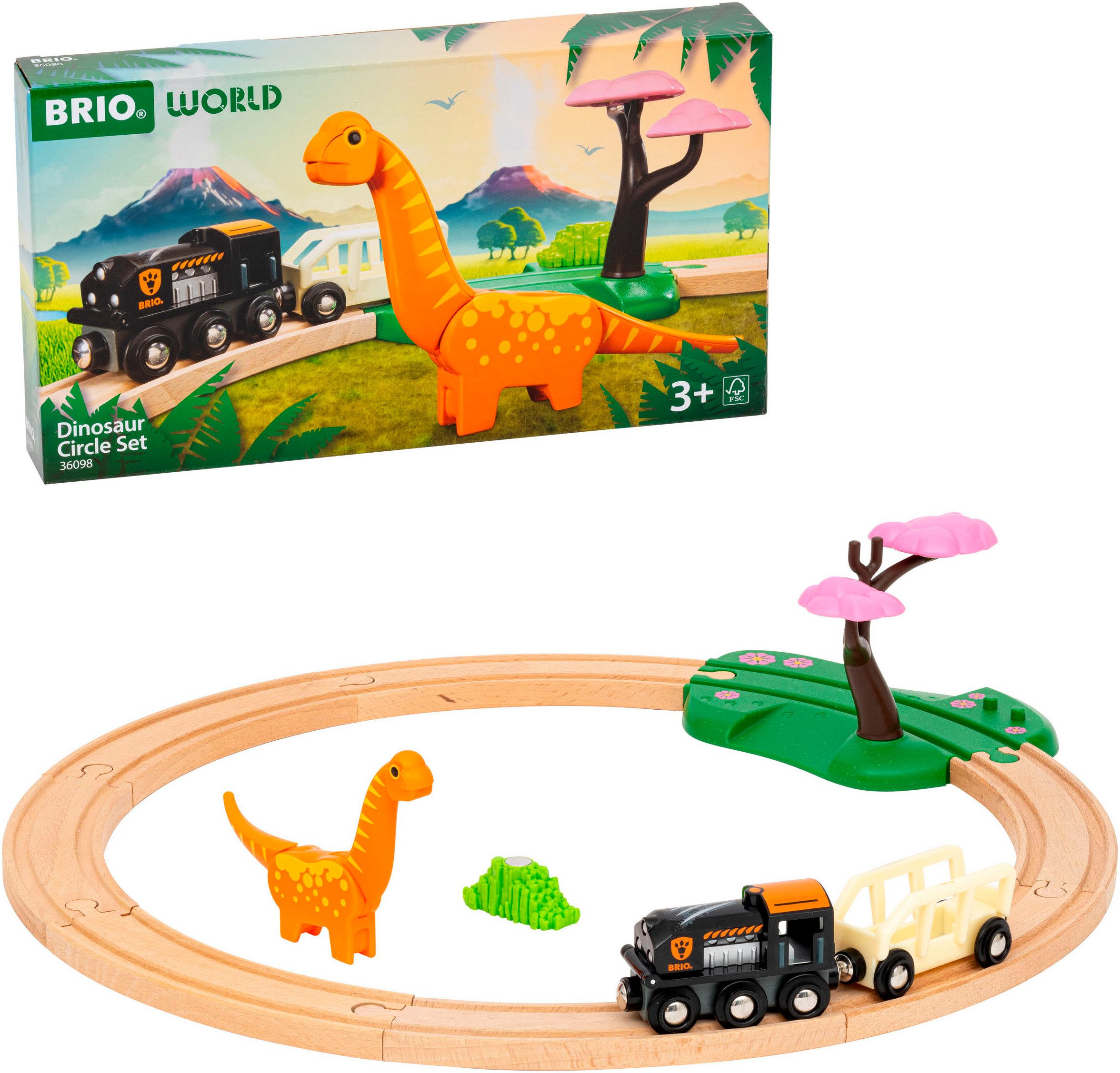 BRIO® Spielzeug-Eisenbahn BRIO® WORLD, Dinosaurier Bahn günstig online kaufen