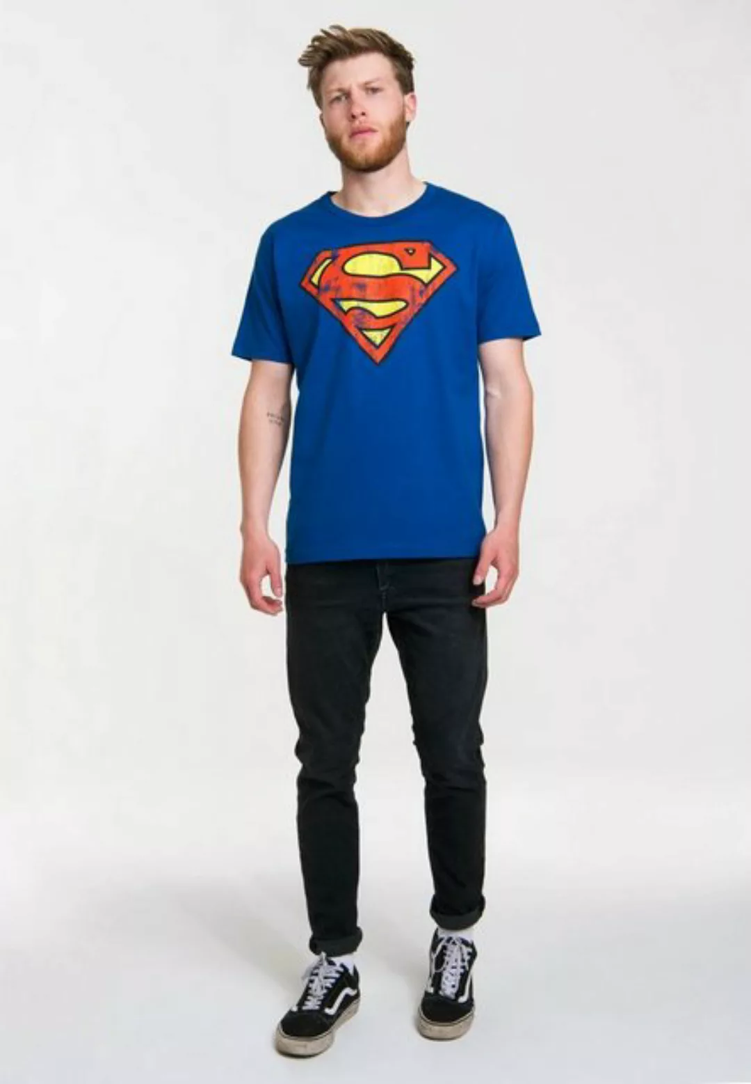 LOGOSHIRT T-Shirt Superman mit coolem Frontprint günstig online kaufen