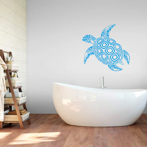 Wall-Art Wandtattoo »Badezimmer Schildkröte«, selbstklebend, entfernbar günstig online kaufen