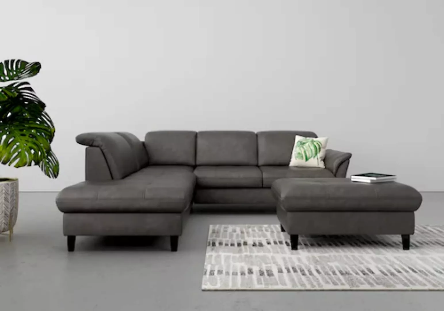 sit&more Ecksofa »Maggiore L-Form«, wahlweise mit Kopfteilverstellung, Bett günstig online kaufen