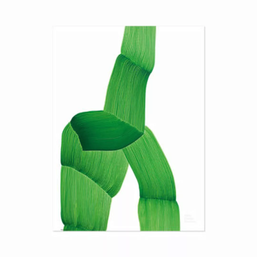 Poster Ronan Bouroullec - Drawing 2018 papierfaser grün / 67,5 x 67,5 cm - günstig online kaufen