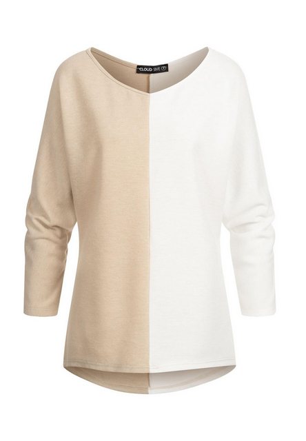 CLOUD 5IVE Sweater CLOUD 5IVE 2-Tone Pullover mit Vokuhila Schnitt günstig online kaufen