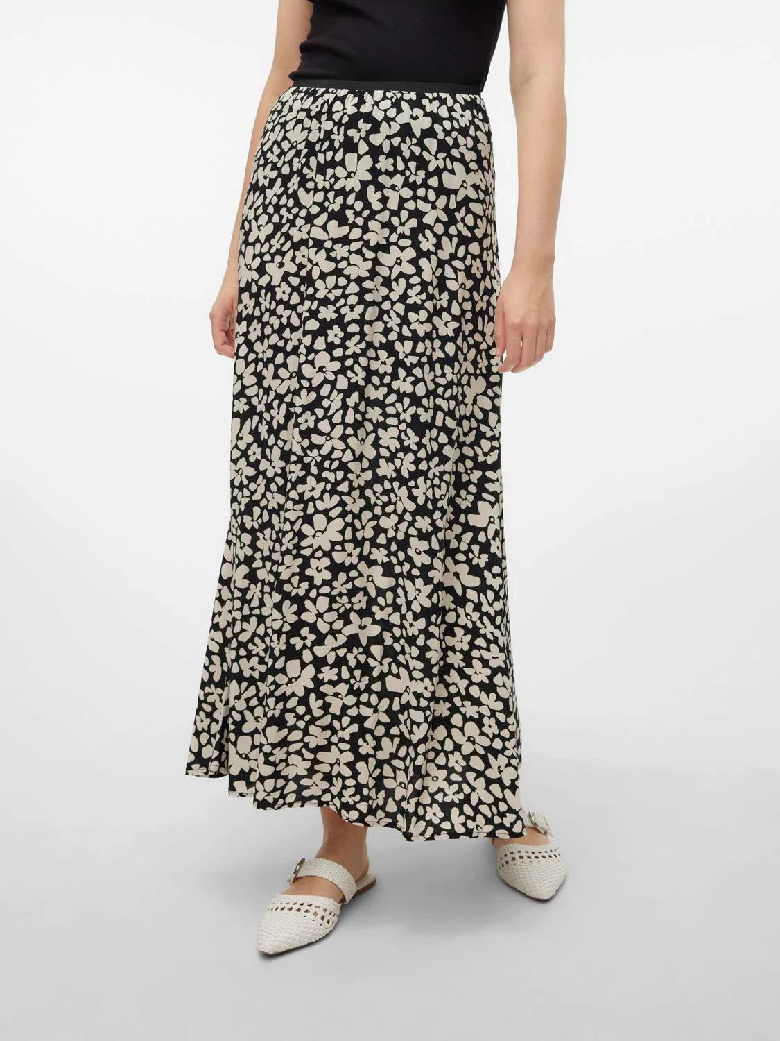 Vero Moda A-Linien-Rock Vero Moda Damen langer Ankle-Skirt - Mid-Waist Midi günstig online kaufen