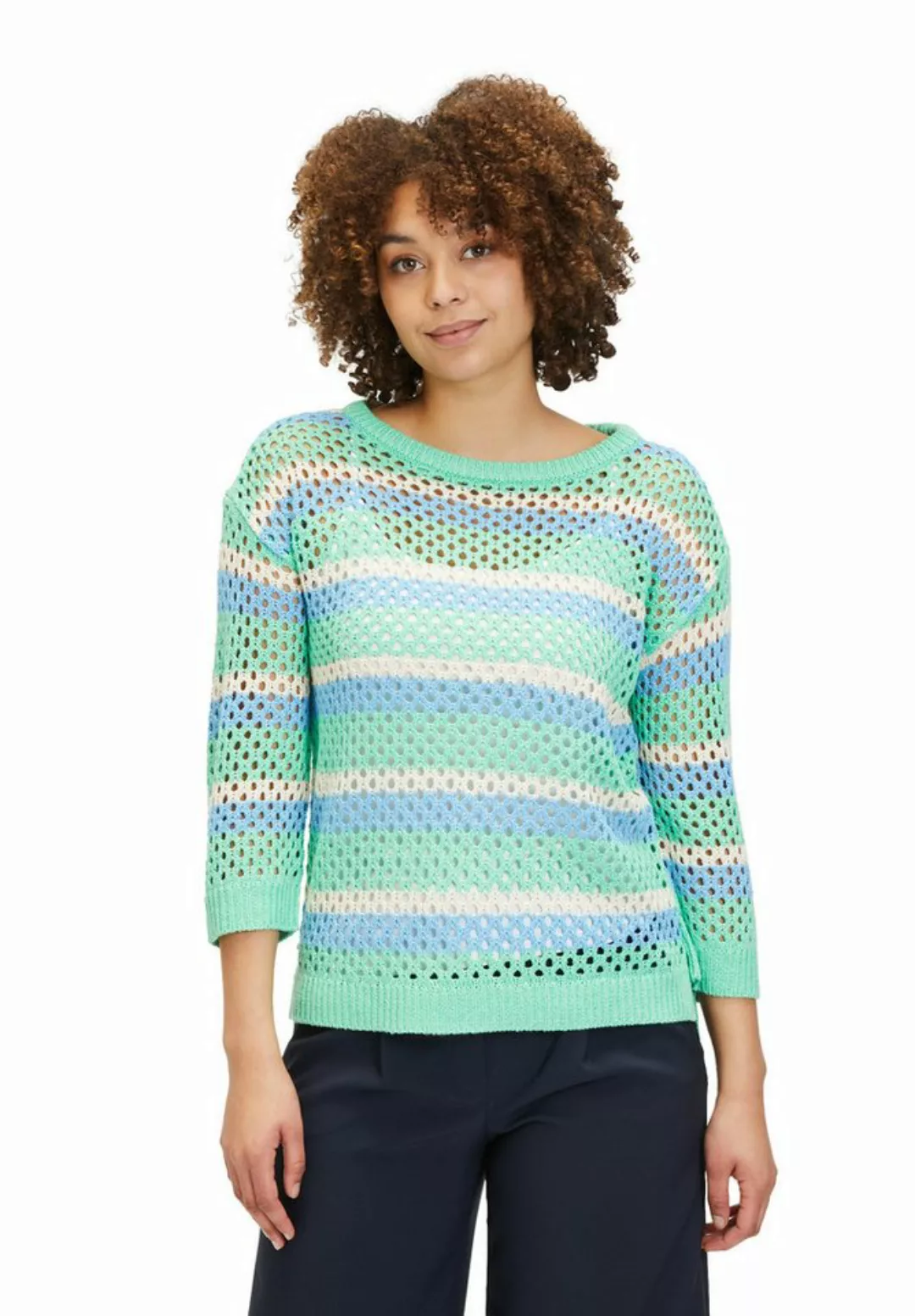 Betty Barclay Strickpullover Betty Barclay Grobstrick-Pullover mit Streifen günstig online kaufen