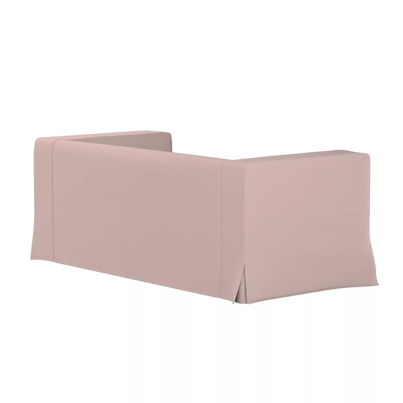 Bezug für Klippan 2-Sitzer Sofa, lang mit Kellerfalte, rosa, Klippan 2-er, günstig online kaufen