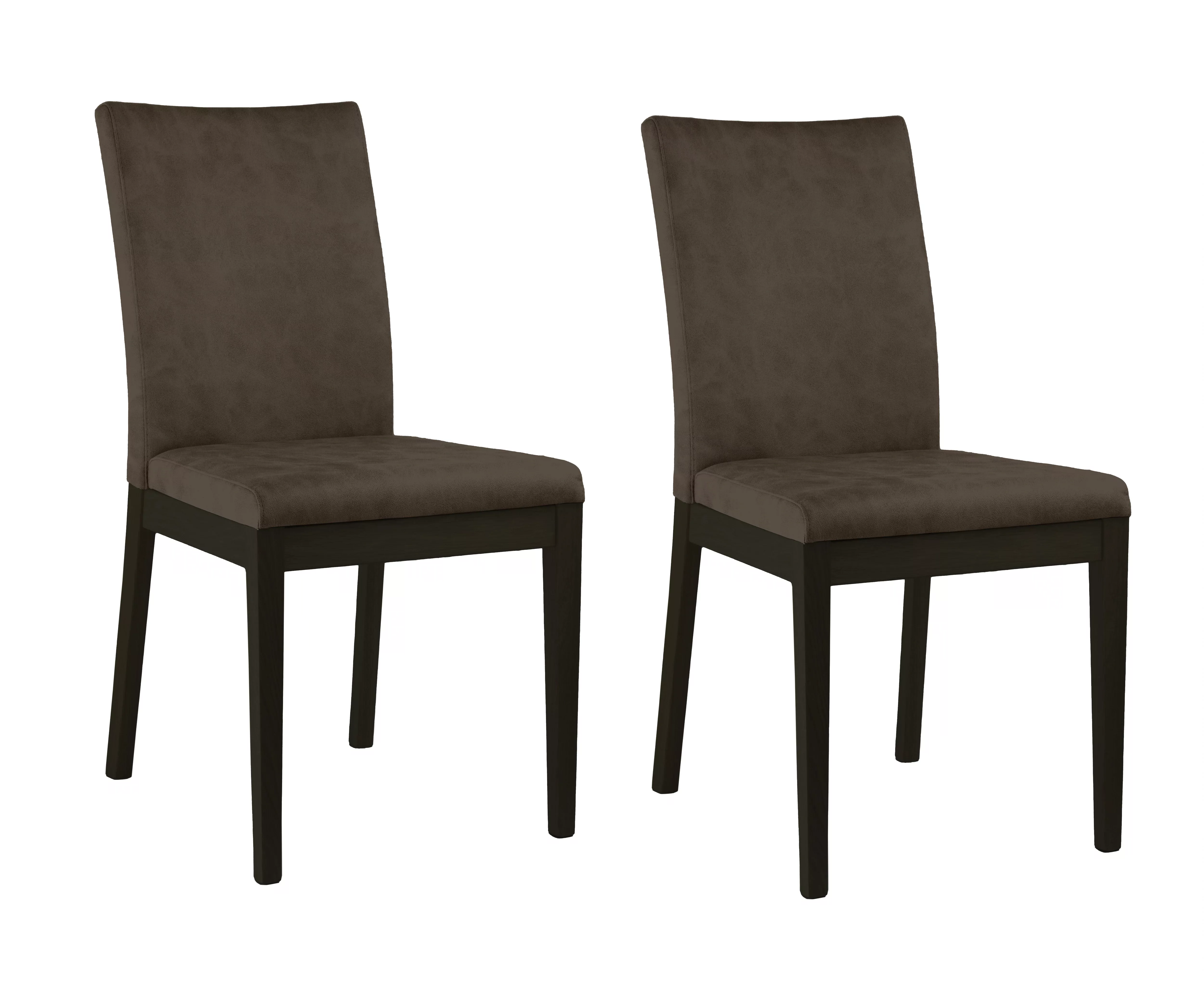 Home affaire 4-Fußstuhl "Dendres", (Set), 2 St., Microfaser, Sitz und Rueck günstig online kaufen
