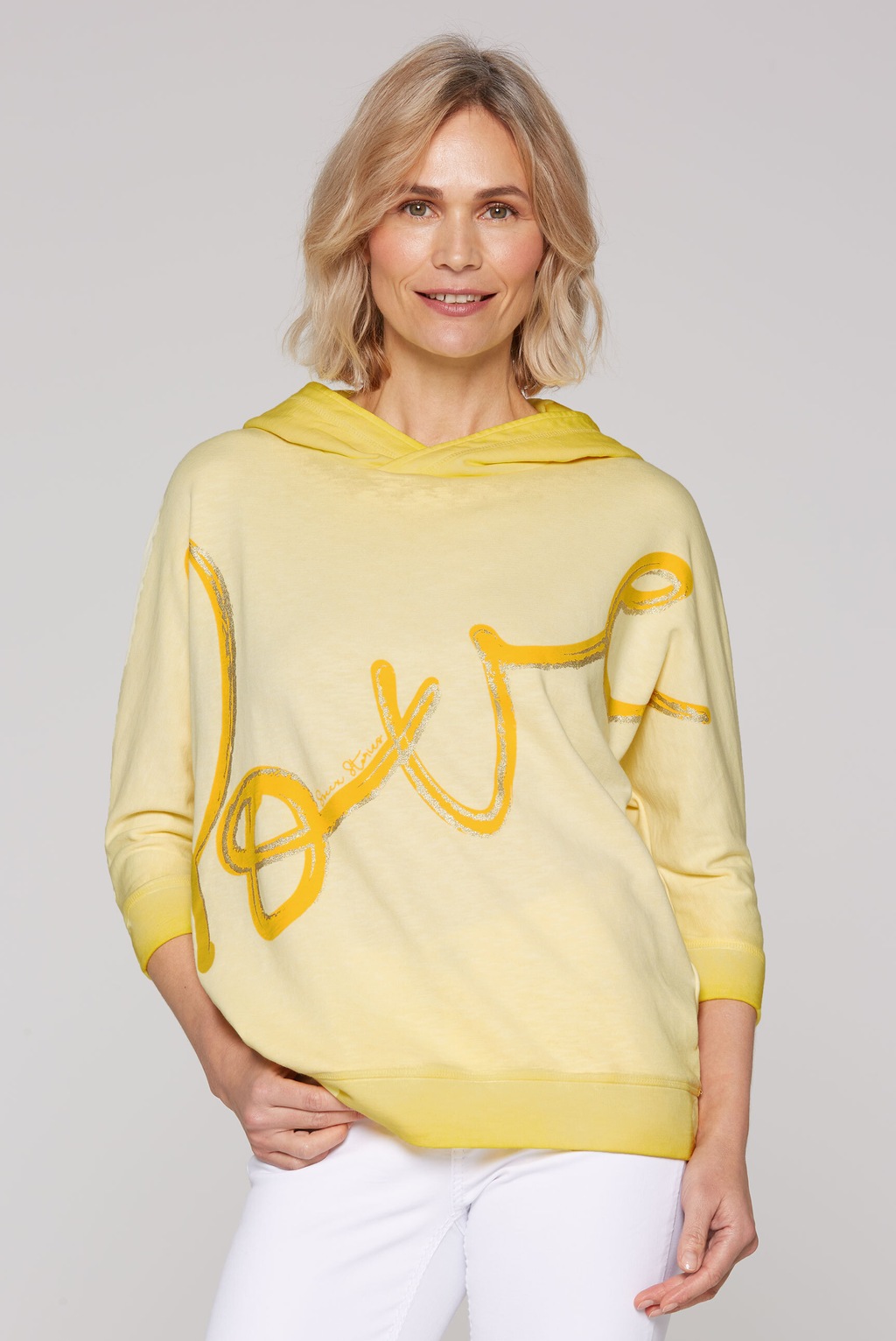 SOCCX Kapuzensweatshirt, mit Fledermausärmeln günstig online kaufen