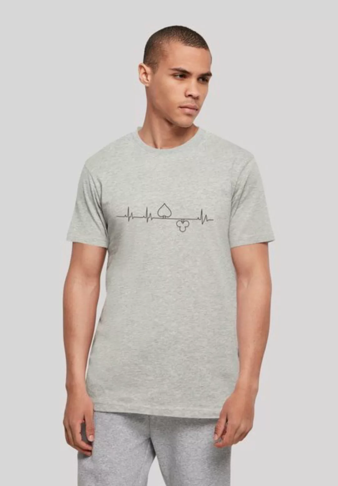 F4NT4STIC T-Shirt Heartbeat Herz Poker Print günstig online kaufen