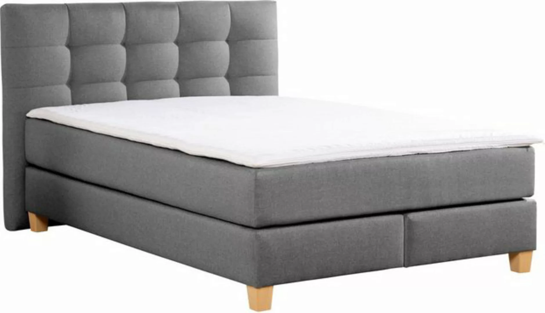 Home affaire Boxspringbett "Moulay", inkl. Topper, in Überlänge 220 cm, 3 H günstig online kaufen