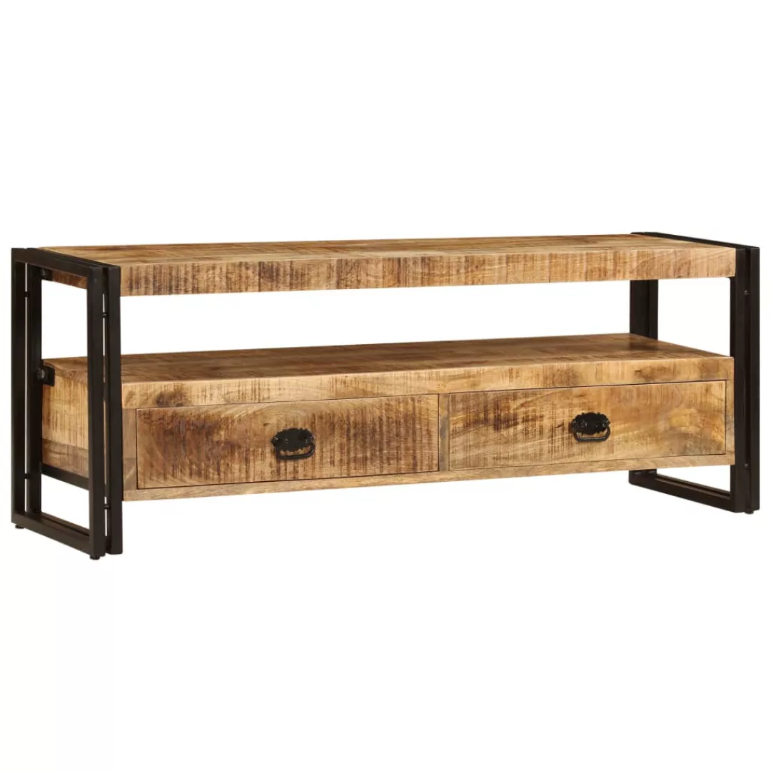 vidaXL TV-Schrank TV-Schrank 120 x 35 x 45 cm Mangoholz Massiv TV-Konsole f günstig online kaufen