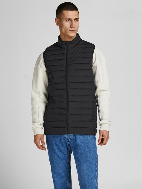 Jack & Jones Steppweste Herren Weste Schwarz JJERECYCLE BODYWARMER günstig online kaufen