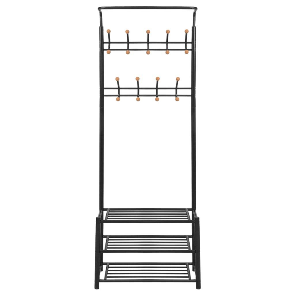 vidaXL Garderobenständer Garderobe mit Schuhablage 68×32×182,5 günstig online kaufen