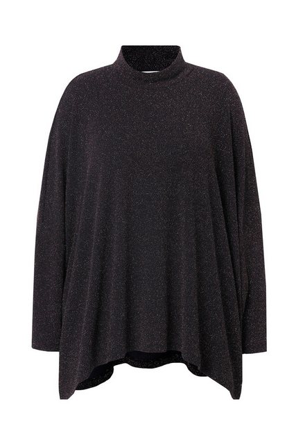 MIAMODA Rundhalsshirt T-Shirt oversized Glitzer-Jersey günstig online kaufen