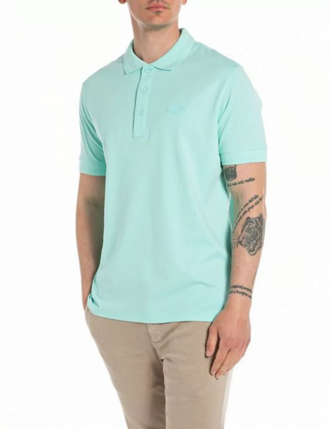 Replay Poloshirt Piece Dyed Heavy Jersey günstig online kaufen