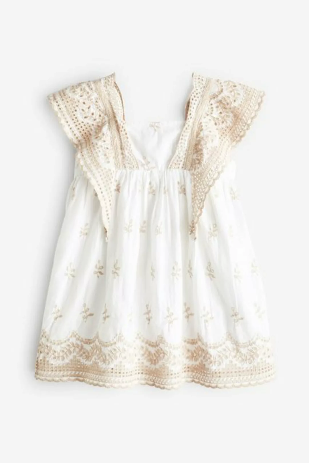 Next Sommerkleid Baumwollkleid mit Lochstickerei (1-tlg) günstig online kaufen