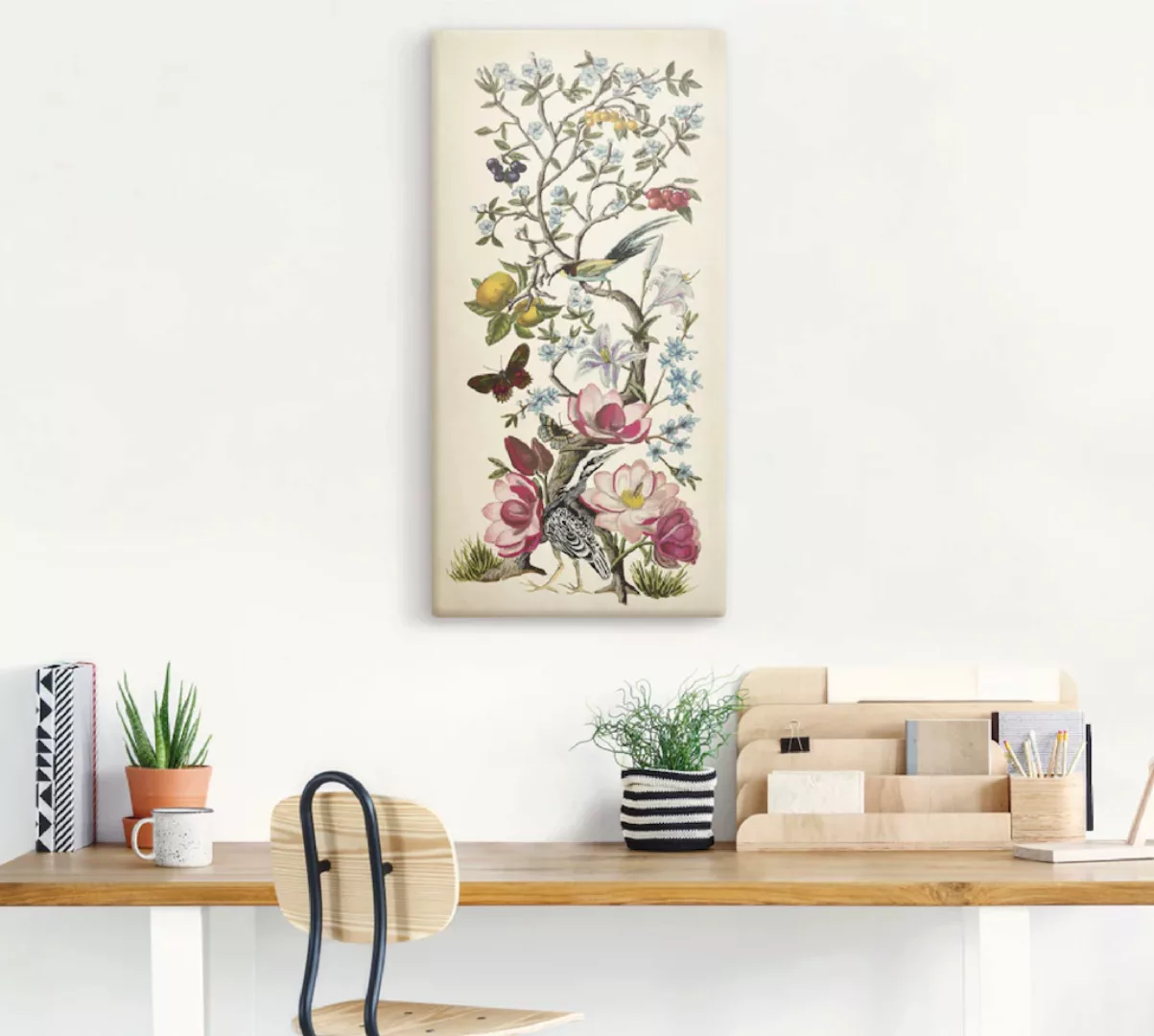 Artland Wandbild »Chinoiserie Natur II«, Pflanzen, (1 St.), als Alubild, Ou günstig online kaufen