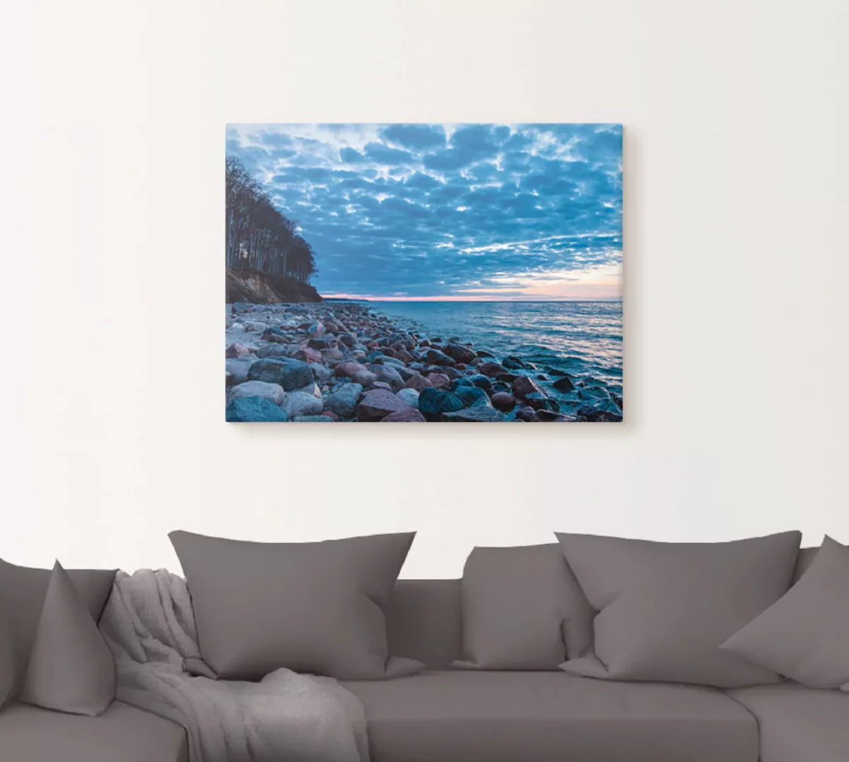 Artland Wandbild »Steine an der Küste der Ostsee«, Küste, (1 St.), als Lein günstig online kaufen