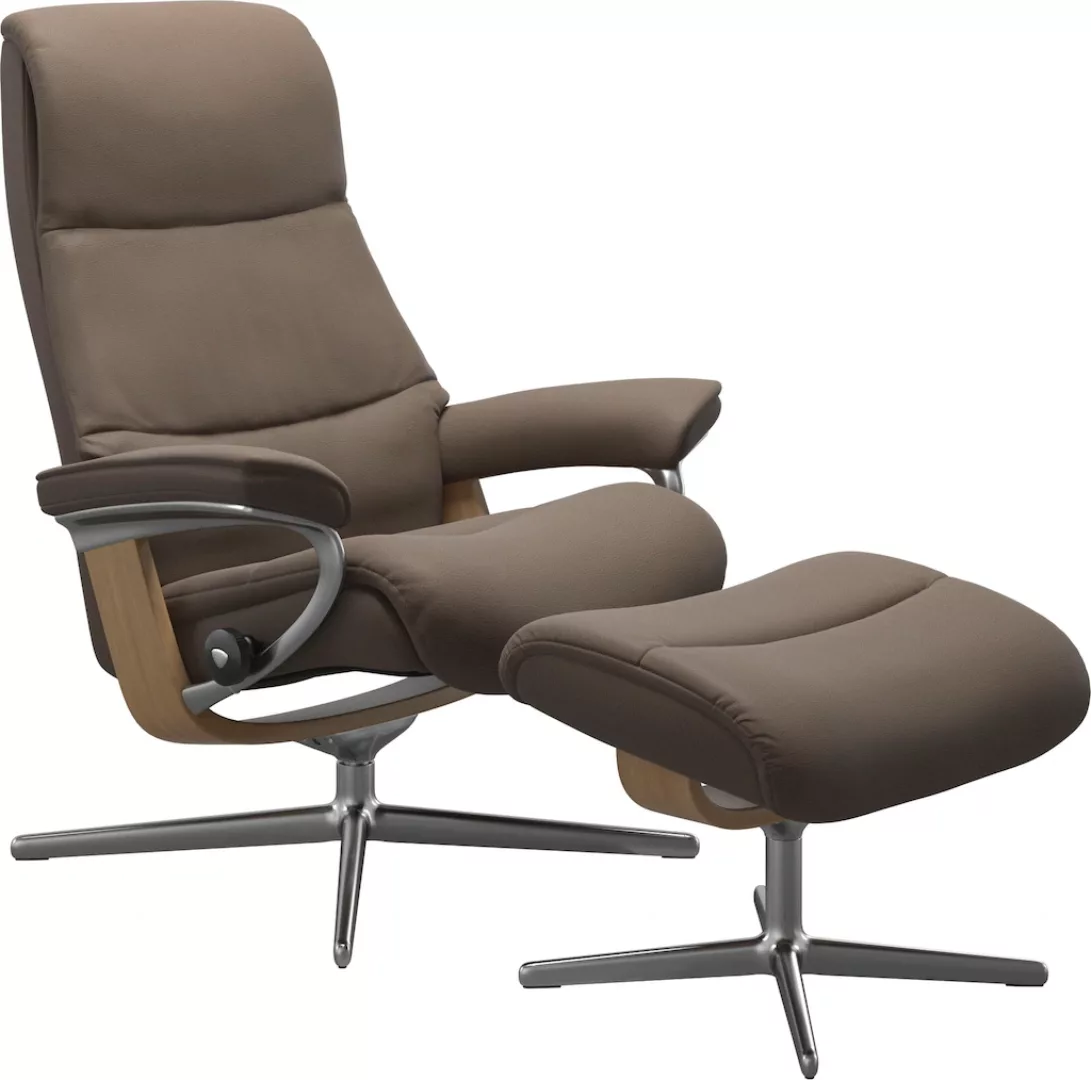 Stressless Relaxsessel "View", mit Cross Base, Größe S, M & L, Holzakzent E günstig online kaufen