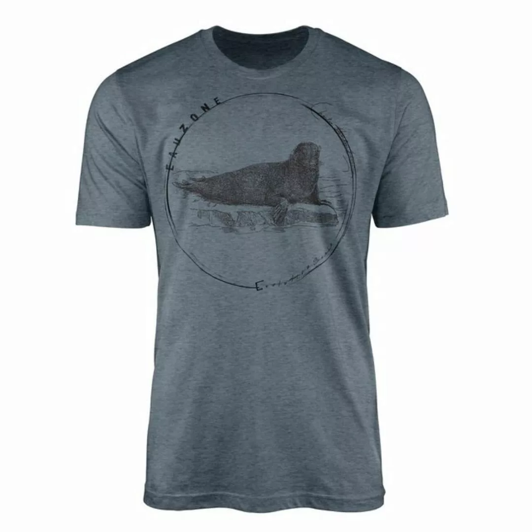 Sinus Art T-Shirt Evolution Herren T-Shirt See-Elefant günstig online kaufen