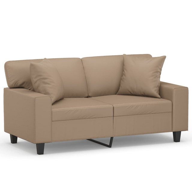 vidaXL Sofa Sofa mit Zierkissen Kunstleder, 120 cm, 2-Sitzer günstig online kaufen