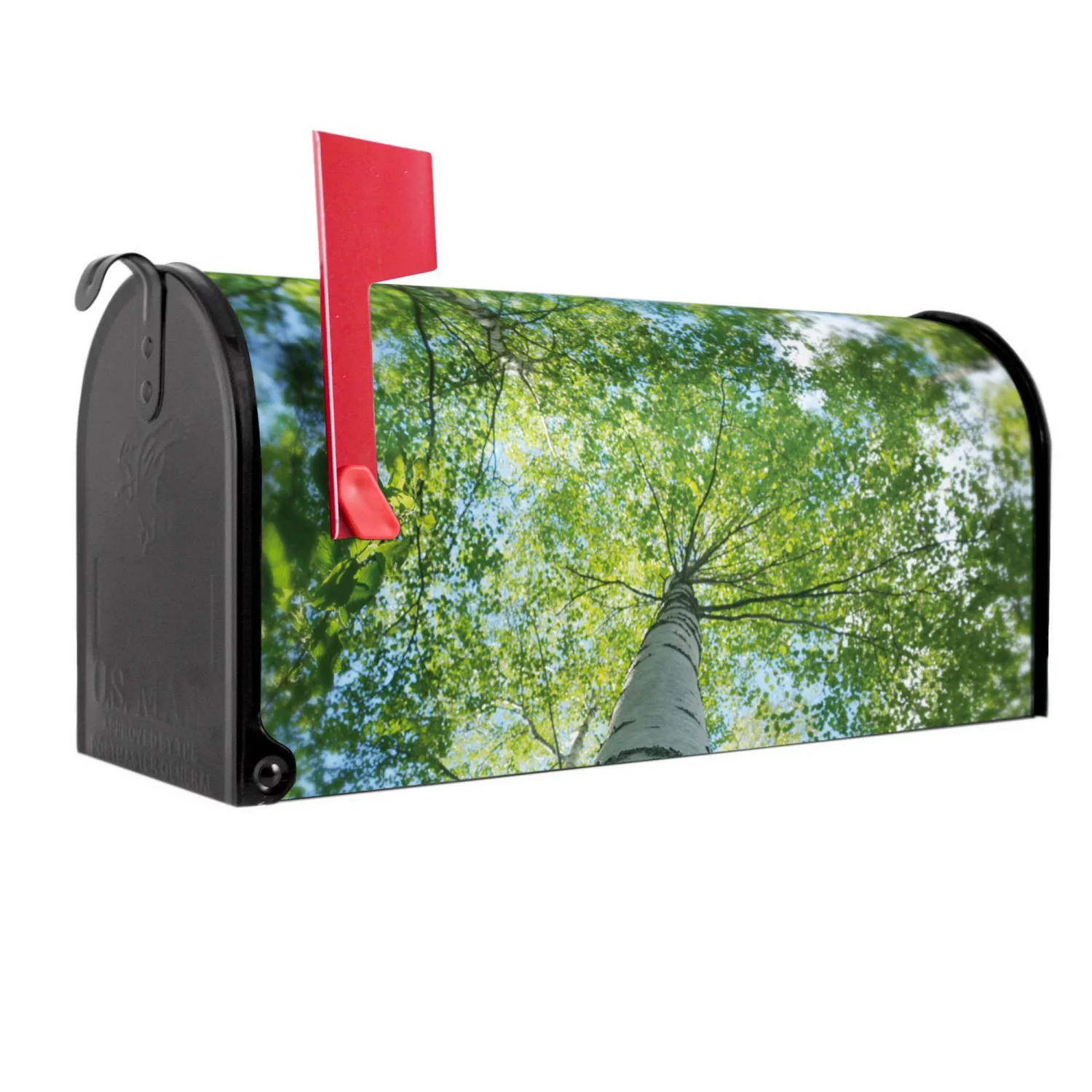 Banjado Amerikanischer Briefkasten Schwarz 48x22x16cm US Mailbox Letterbox günstig online kaufen