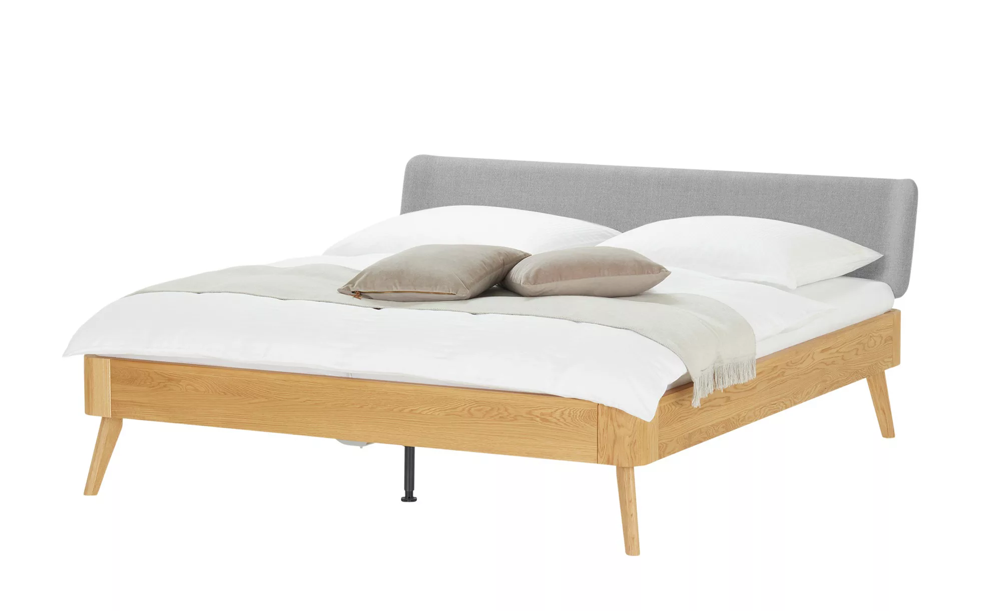 Massivholzbttgestell  Oak Bianco - holzfarben - 193 cm - 86 cm - Betten > B günstig online kaufen
