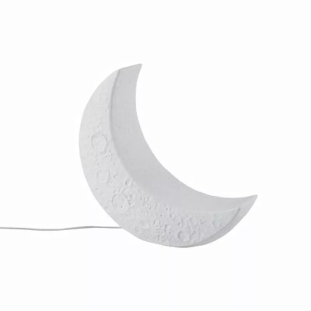 Tischleuchte My Tiny Moon keramik weiß / Porzellan - L 36,9 x H 33 cm - Sel günstig online kaufen