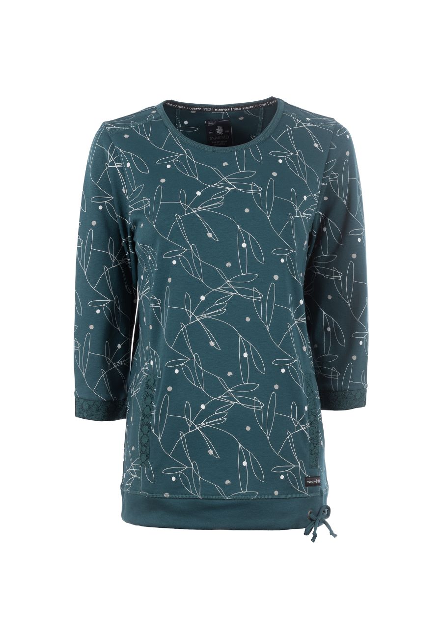 Soquesto Sweatshirt 3/4 Noralee dark pine günstig online kaufen
