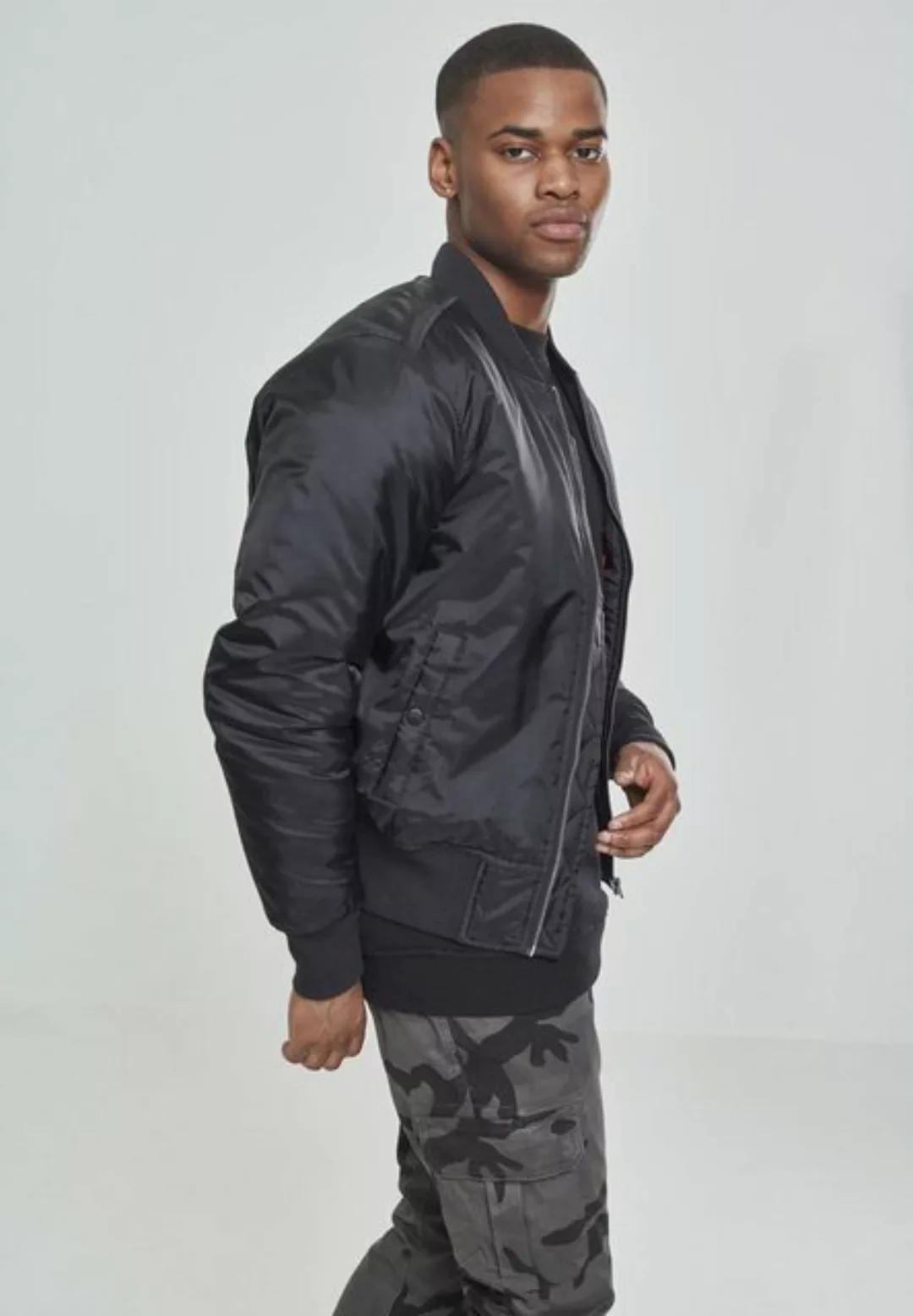 URBAN CLASSICS Bomberjacke TB861 - Basic Bomber Jacket black XL günstig online kaufen