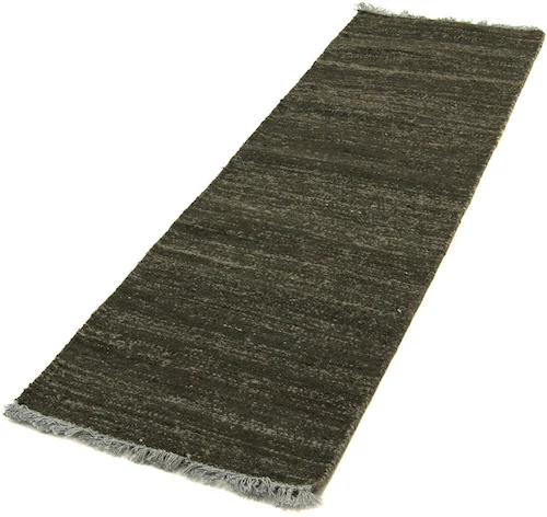 morgenland Läufer »Gabbeh Teppich handgewebt schwarz«, rechteckig, Viskose günstig online kaufen