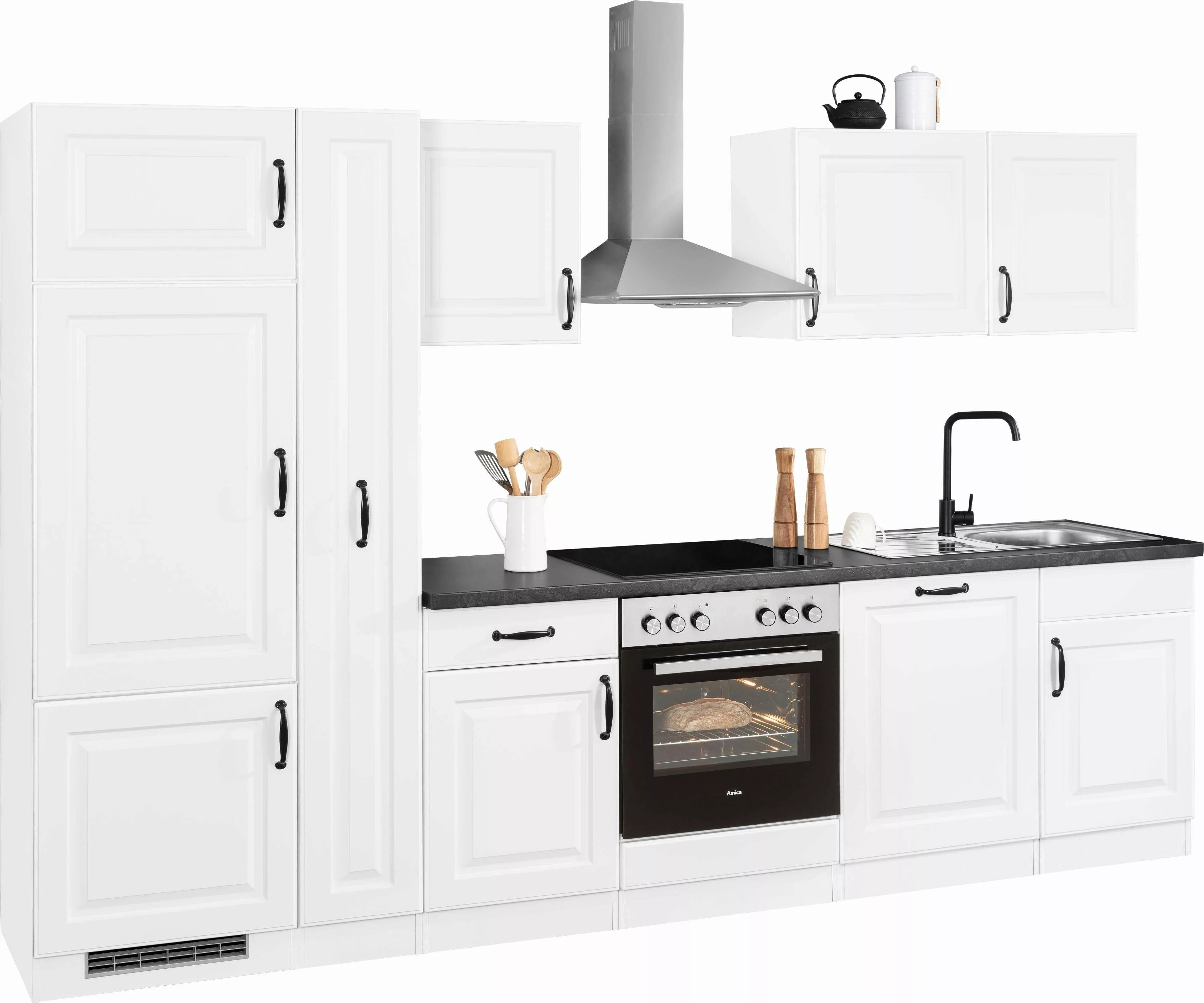 wiho Küchen Küchenzeile "Erla", mit E-Geräten, Breite 310 cm günstig online kaufen