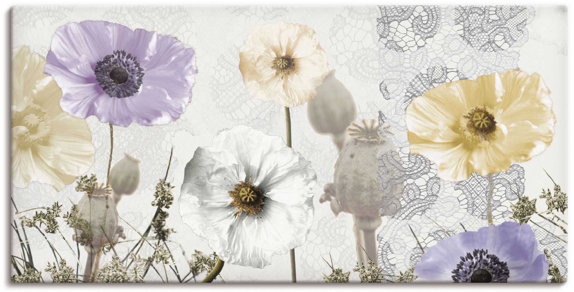 Artland Wandbild "Glänzende Mohnblumen", Blumen, (1 St.), als Alubild, Outd günstig online kaufen