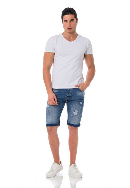 RedBridge Jeansshorts Red Bridge Herren Jeans Shorts Kurze Hose Denim Diver günstig online kaufen