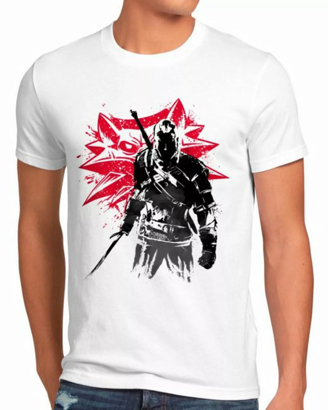 style3 T-Shirt Monster Hunter Inked geralt riva der hexer the witcher günstig online kaufen